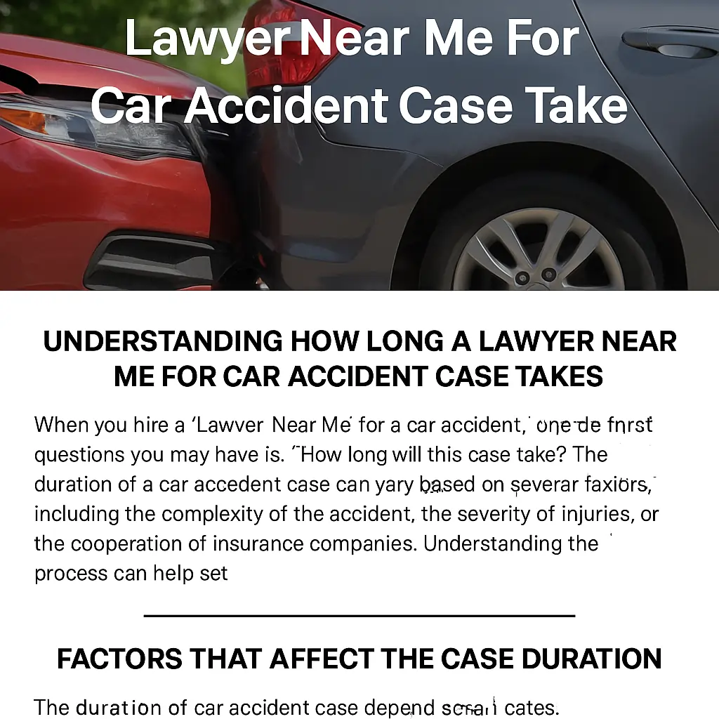 Lawyer Near Me For Car Accident: How Long Does a Case Take?