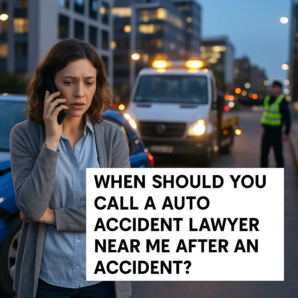 Auto Accident Lawyer Near Me: When to Call After a Crash