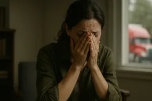 Truck Accident Lawyer emotional distress victim after truck crash