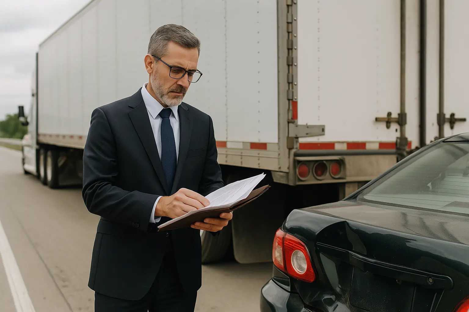 legal process in rear-end truck collisions
