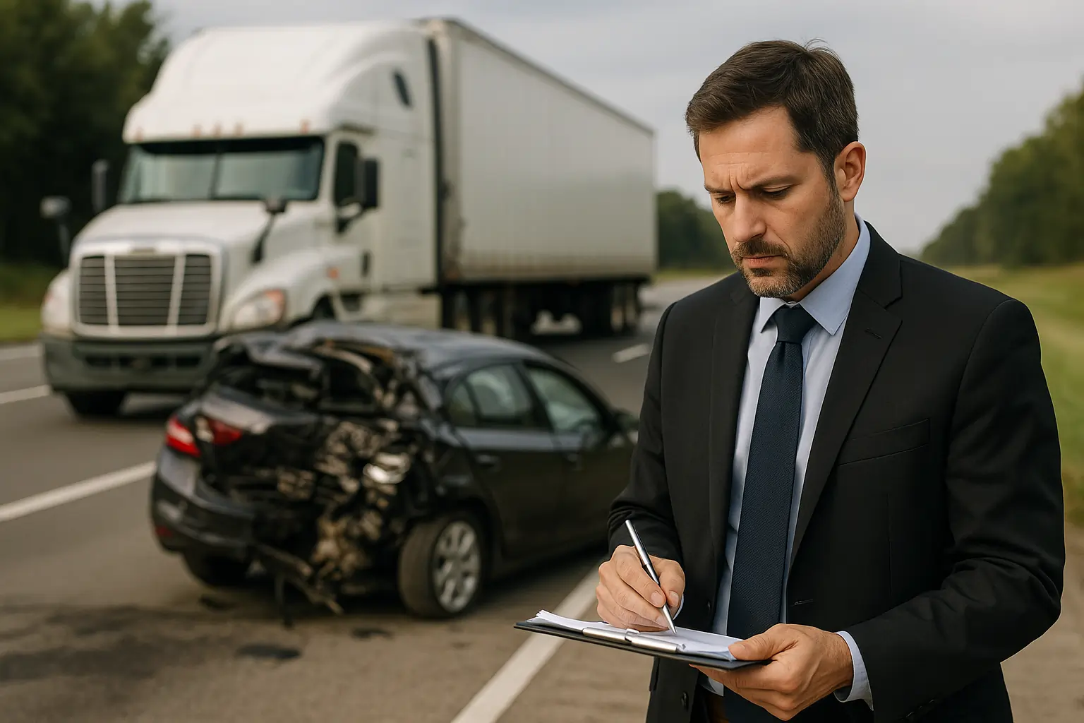 Fatal truck accidents on highways causing serious loss