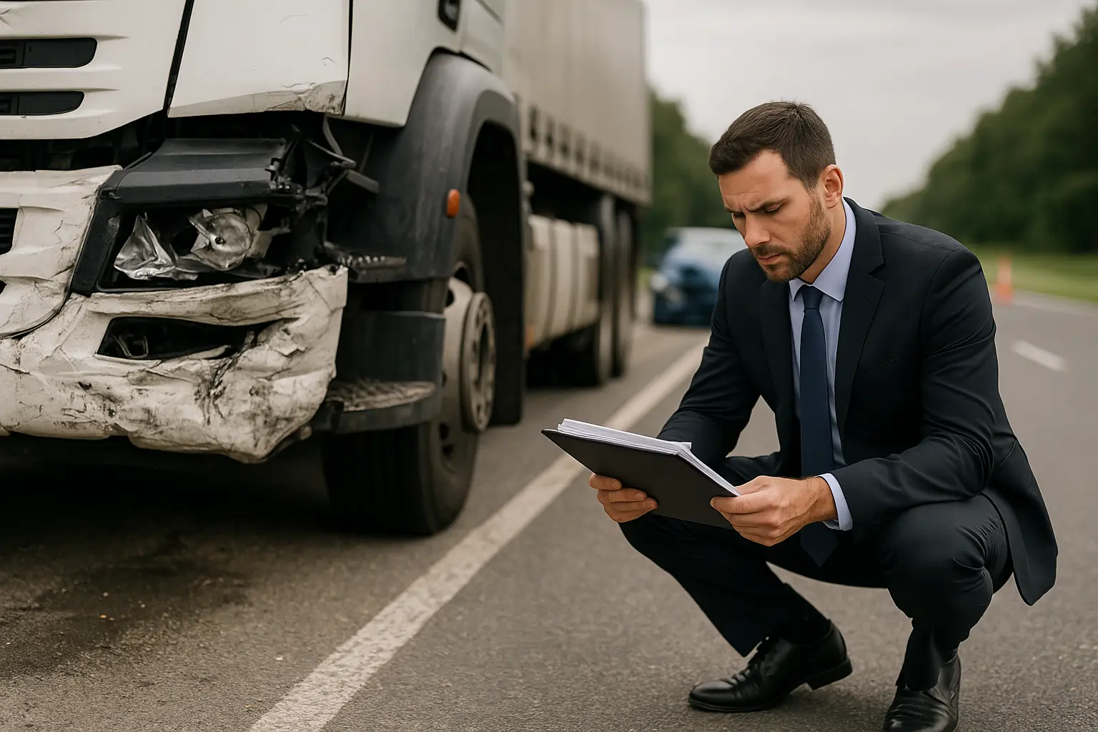 visual guide on quick evidence preservation after truck accidents