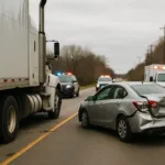 Nearby Truck Accident Legal Help Crash Scene With Emergency Response