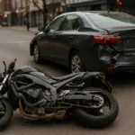 Motorcycle Accident Soft Tissue Injuries Crash Scene