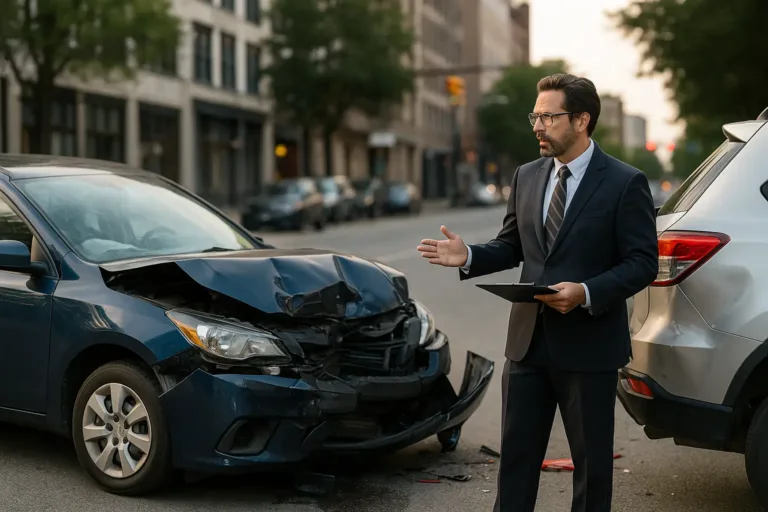 Nearby Car Accident Representation Assisting in Local Accident Scene