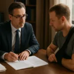 intersection accident attorney helping crash victims in office