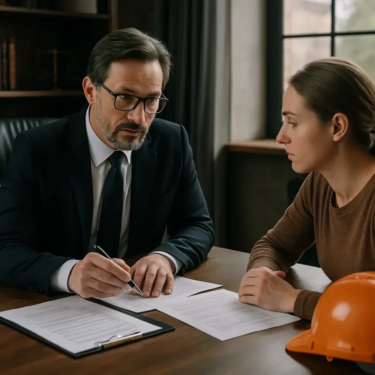 semi-truck collision cases legal consultation in office