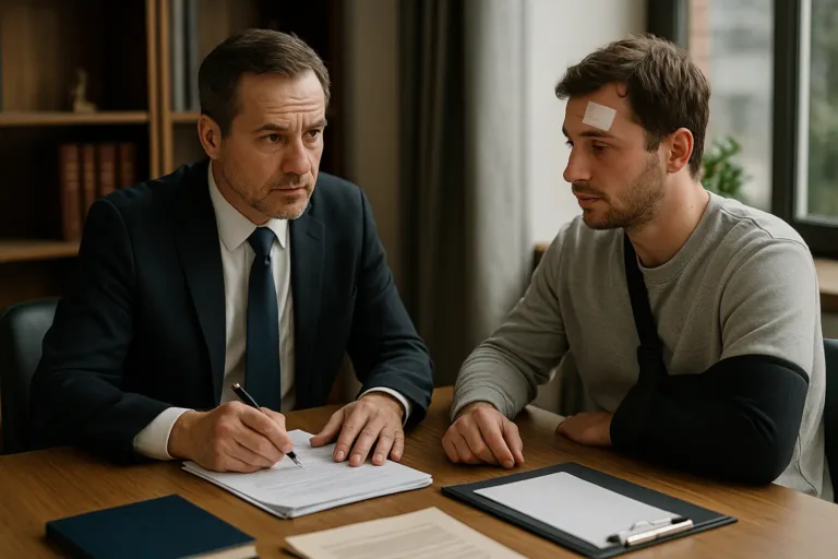 truck crash support legal consultation in office