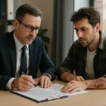 Nearby burn injury accident lawyer helping client