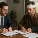 motorcycle collision attorney helping client after rear-end crash