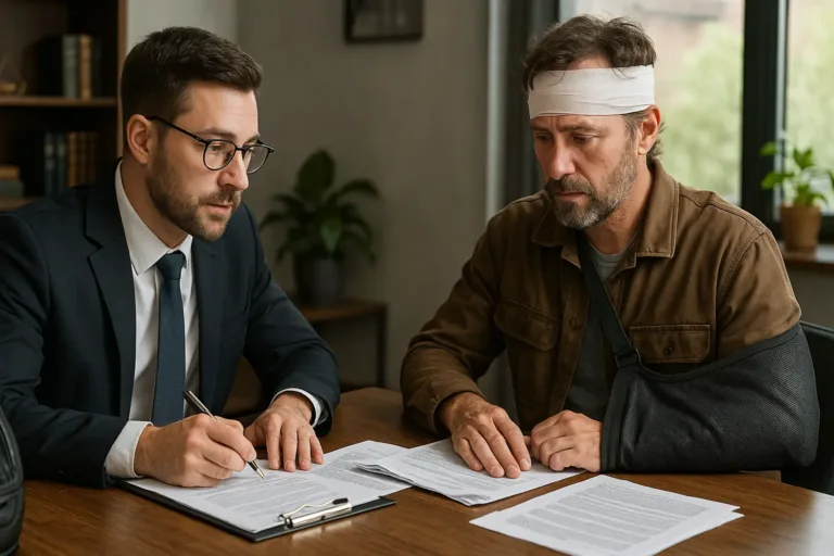 motorcycle collision attorney helping client after rear-end crash