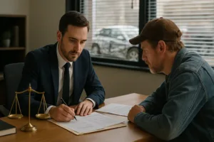 Vehicle accident legal consultation after multi-car crash