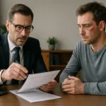 vehicle accident claims discussion between lawyer and client