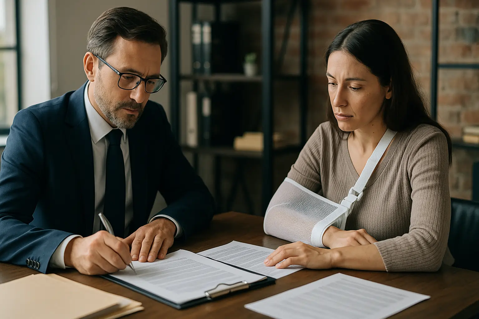 auto accident legal compensation strategy in lawyer’s office