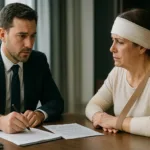 public transportation accident settlement meeting with lawyer