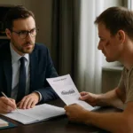 auto insurance lawyer helping client prove crash liability