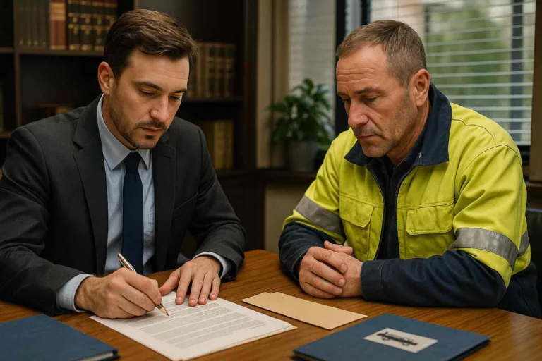 truck crash attorney reviewing rear-end truck accident evidence